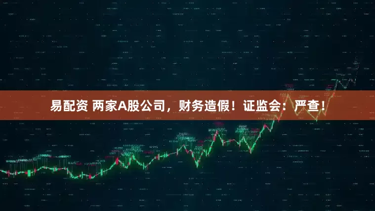 易配资 两家A股公司，财务造假！证监会：严查！